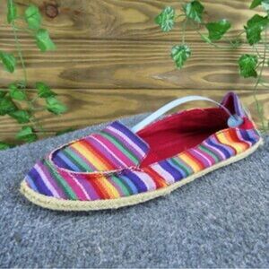 Rocket dog Colorful Striped Women's Espadrille Slip-On Shoe - 9